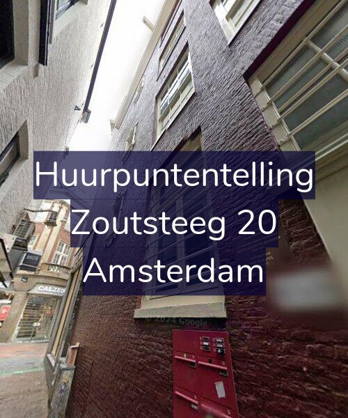 Foto gevel Huurpuntentelling voor Zoutsteeg 20, Amsterdam