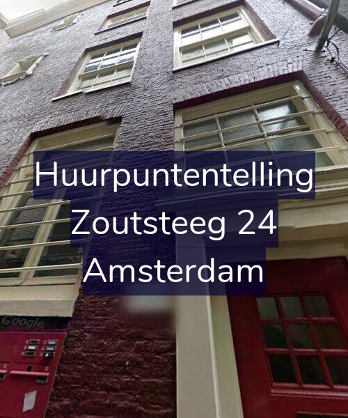 Foto gevel Huurpuntentelling voor Zoutsteeg 24, Amsterdam