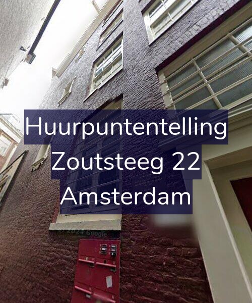 Foto gevel Huurpuntentelling voor Zoutsteeg 22, Amsterdam