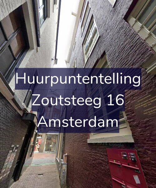 Foto gevel Huurpuntentelling voor Zoutsteeg 16, Amsterdam
