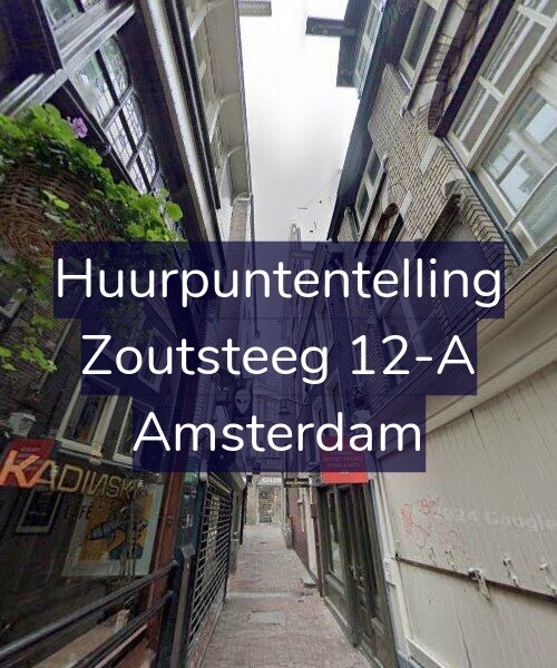 Foto gevel Huurpuntentelling voor Zoutsteeg 12-A, Amsterdam