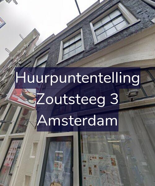 Foto gevel Huurpuntentelling voor Zoutsteeg 3, Amsterdam