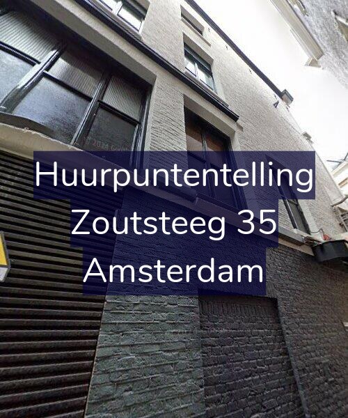 Foto gevel Huurpuntentelling voor Zoutsteeg 35, Amsterdam