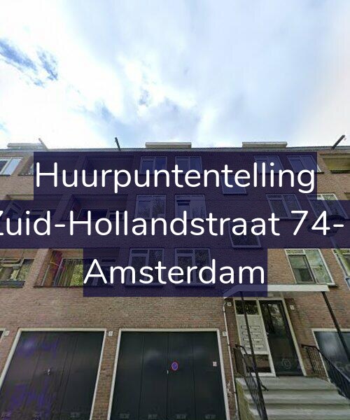 Foto gevel Huurpuntentelling voor Zuid-Hollandstraat 74-1, Amsterdam