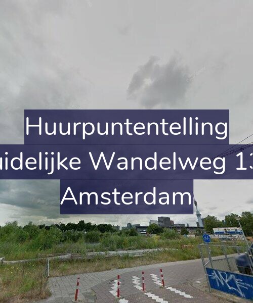 Foto gevel Huurpuntentelling voor Zuidelijke Wandelweg 137, Amsterdam
