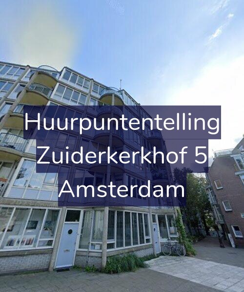 Foto gevel Huurpuntentelling voor Zuiderkerkhof 5, Amsterdam