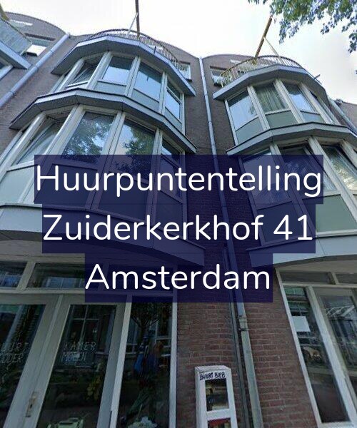 Foto gevel Huurpuntentelling voor Zuiderkerkhof 41, Amsterdam