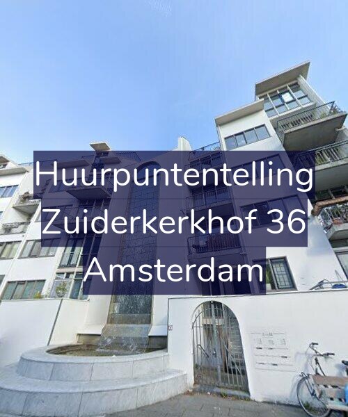 Foto gevel Huurpuntentelling voor Zuiderkerkhof 36, Amsterdam