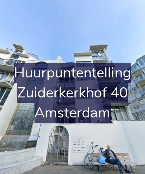 Foto gevel Huurpuntentelling voor Zuiderkerkhof 40, Amsterdam