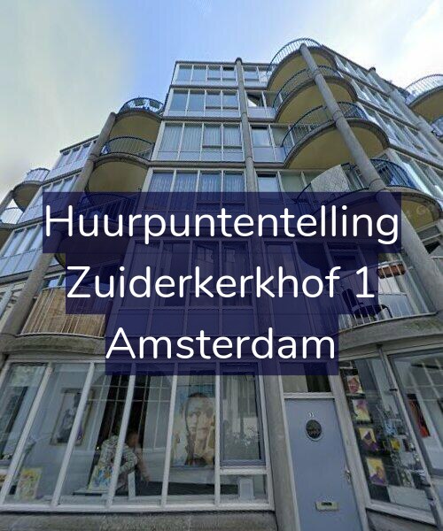 Foto gevel Huurpuntentelling voor Zuiderkerkhof 1, Amsterdam