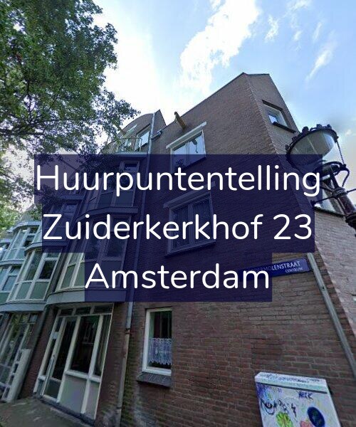 Foto gevel Huurpuntentelling voor Zuiderkerkhof 23, Amsterdam