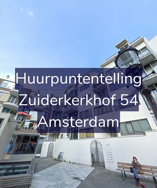 Foto gevel Huurpuntentelling voor Zuiderkerkhof 54, Amsterdam