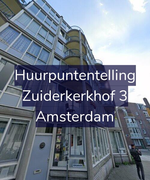 Foto gevel Huurpuntentelling voor Zuiderkerkhof 3, Amsterdam