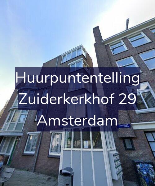 Foto gevel Huurpuntentelling voor Zuiderkerkhof 29, Amsterdam