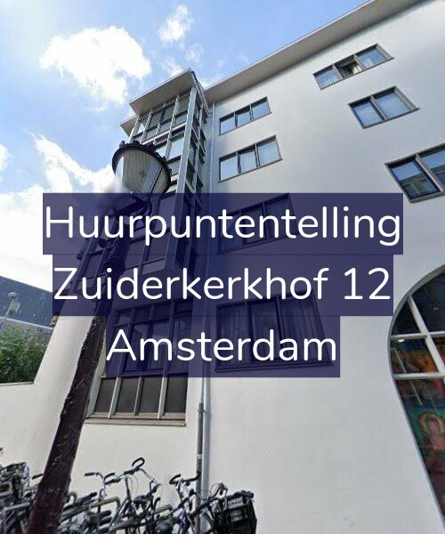 Foto gevel Huurpuntentelling voor Zuiderkerkhof 12, Amsterdam