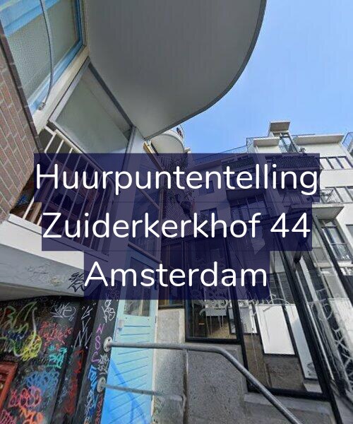 Foto gevel Huurpuntentelling voor Zuiderkerkhof 44, Amsterdam