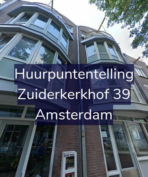 Foto gevel Huurpuntentelling voor Zuiderkerkhof 39, Amsterdam