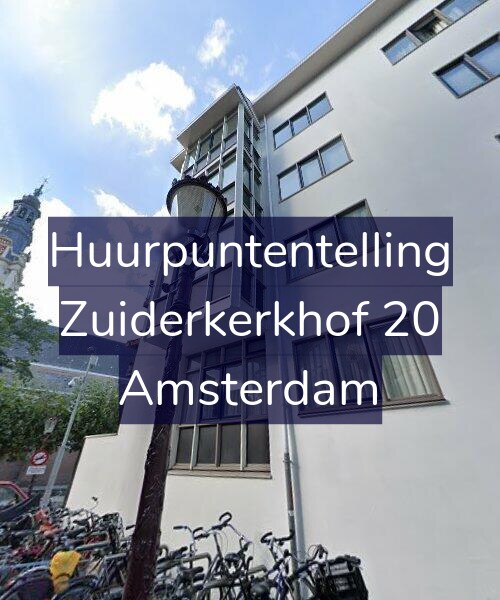 Foto gevel Huurpuntentelling voor Zuiderkerkhof 20, Amsterdam
