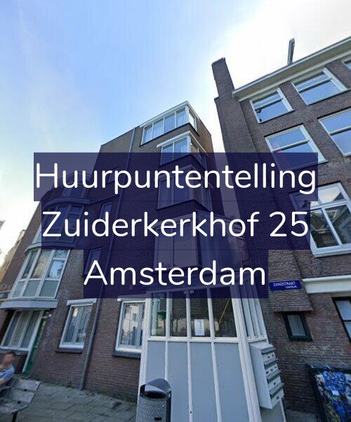 Foto gevel Huurpuntentelling voor Zuiderkerkhof 25, Amsterdam