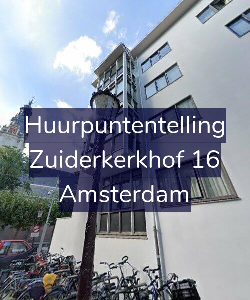 Foto gevel Huurpuntentelling voor Zuiderkerkhof 16, Amsterdam