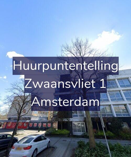 Foto gevel Huurpuntentelling voor Zwaansvliet 1, Amsterdam