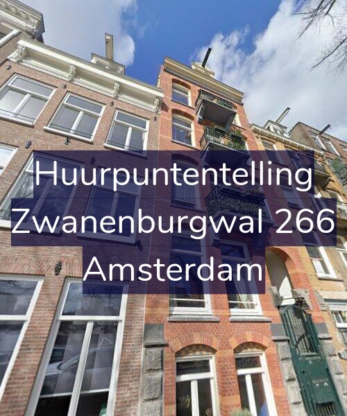Foto gevel Huurpuntentelling voor Zwanenburgwal 266, Amsterdam