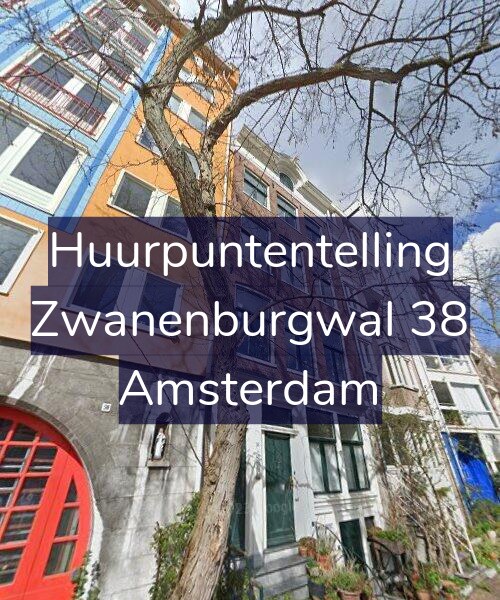 Foto gevel Huurpuntentelling voor Zwanenburgwal 38, Amsterdam