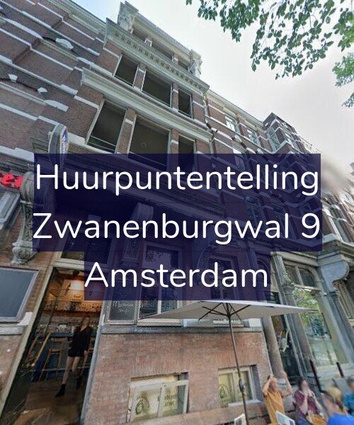 Foto gevel Huurpuntentelling voor Zwanenburgwal 9, Amsterdam