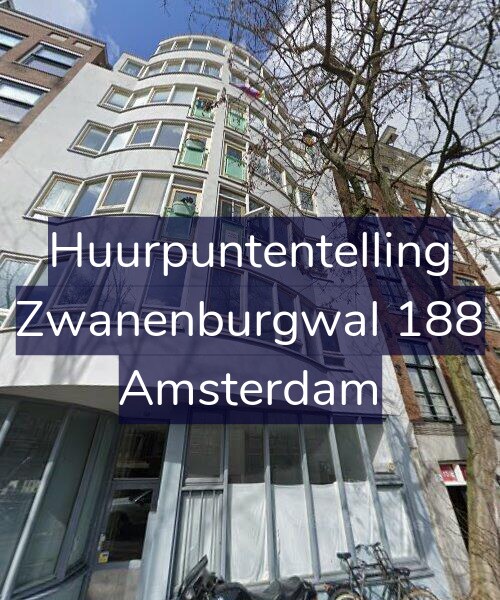Foto gevel Huurpuntentelling voor Zwanenburgwal 188, Amsterdam