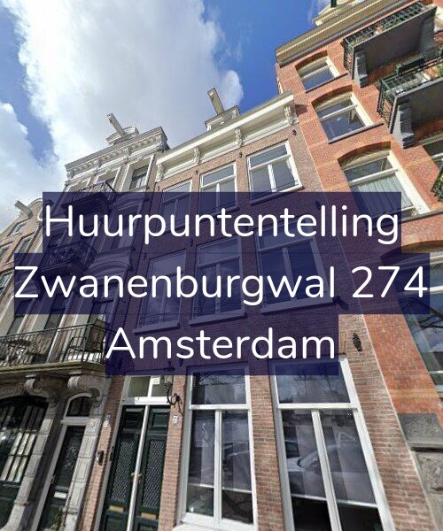 Foto gevel Huurpuntentelling voor Zwanenburgwal 274, Amsterdam