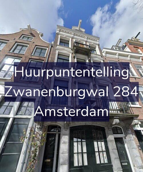 Foto gevel Huurpuntentelling voor Zwanenburgwal 284, Amsterdam