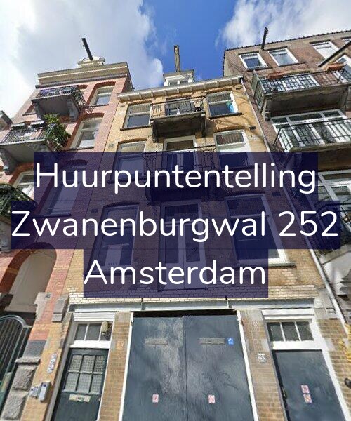 Foto gevel Huurpuntentelling voor Zwanenburgwal 252, Amsterdam