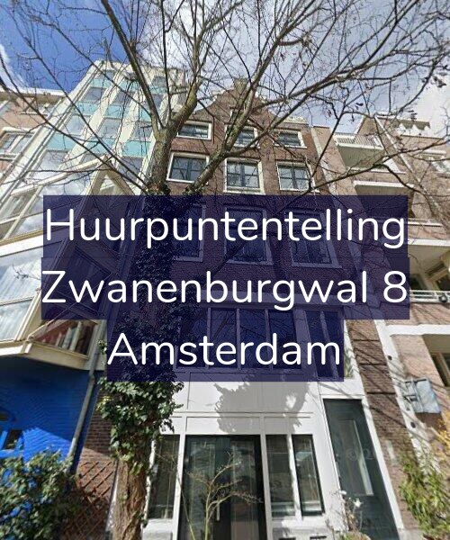 Foto gevel Huurpuntentelling voor Zwanenburgwal 8, Amsterdam