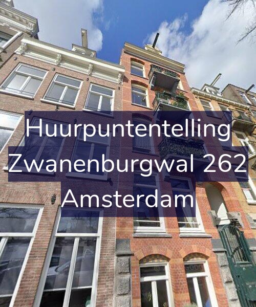 Foto gevel Huurpuntentelling voor Zwanenburgwal 262, Amsterdam