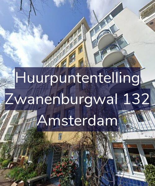 Foto gevel Huurpuntentelling voor Zwanenburgwal 132, Amsterdam