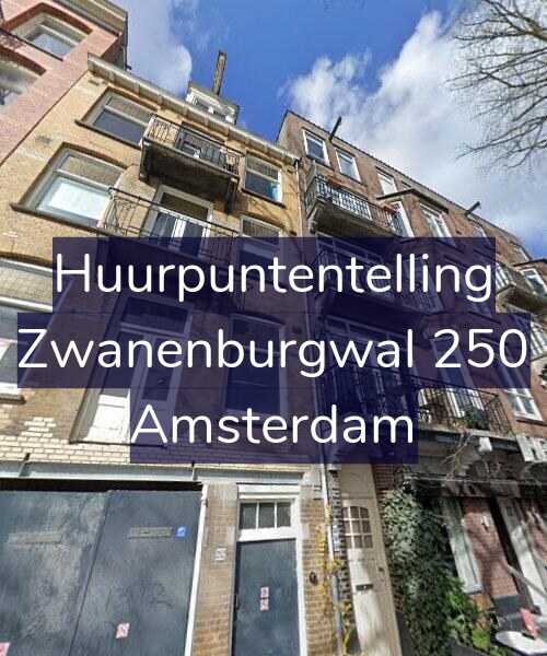 Foto gevel Huurpuntentelling voor Zwanenburgwal 250, Amsterdam