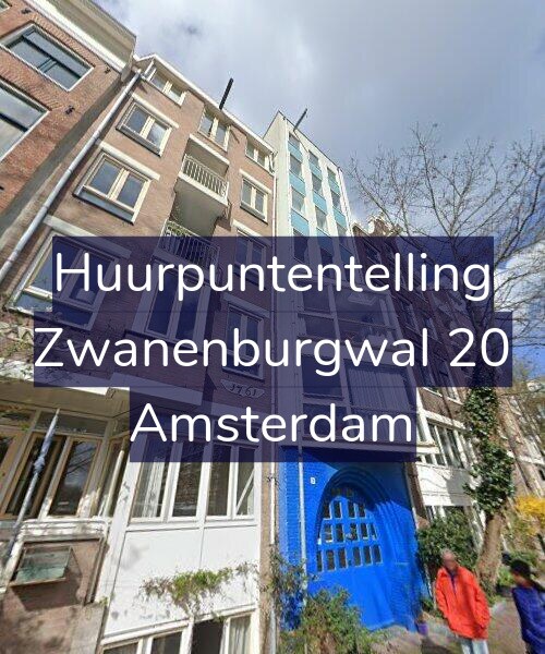 Foto gevel Huurpuntentelling voor Zwanenburgwal 20, Amsterdam