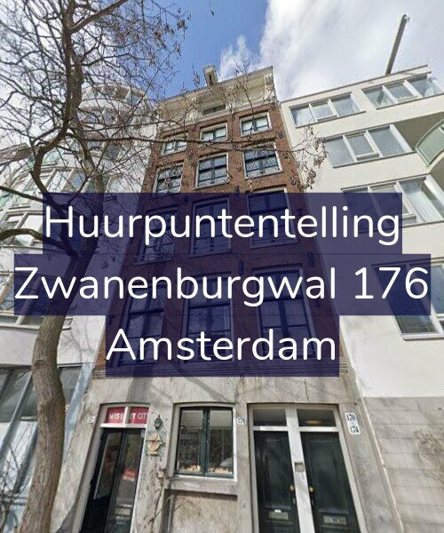 Foto gevel Huurpuntentelling voor Zwanenburgwal 176, Amsterdam