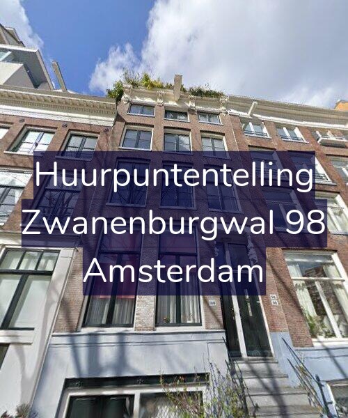 Foto gevel Huurpuntentelling voor Zwanenburgwal 98, Amsterdam