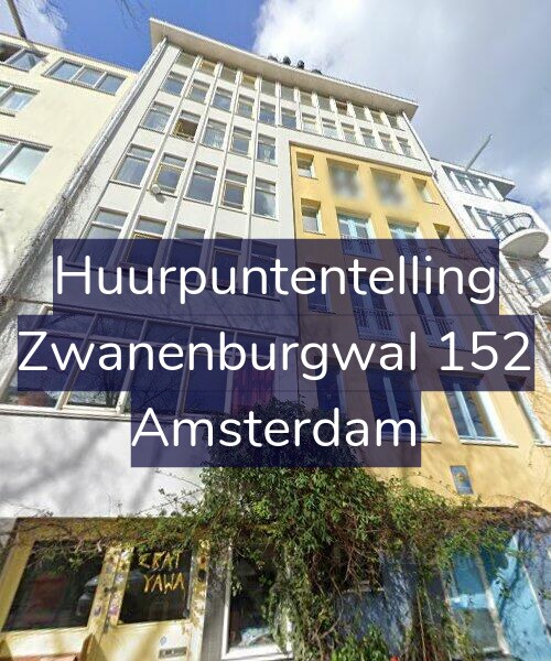 Foto gevel Huurpuntentelling voor Zwanenburgwal 152, Amsterdam