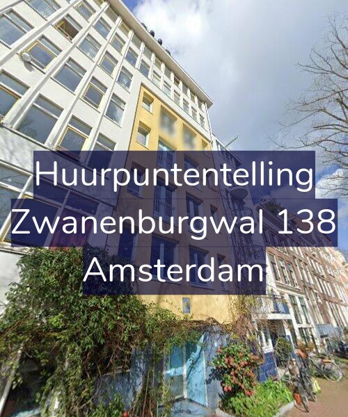 Foto gevel Huurpuntentelling voor Zwanenburgwal 138, Amsterdam