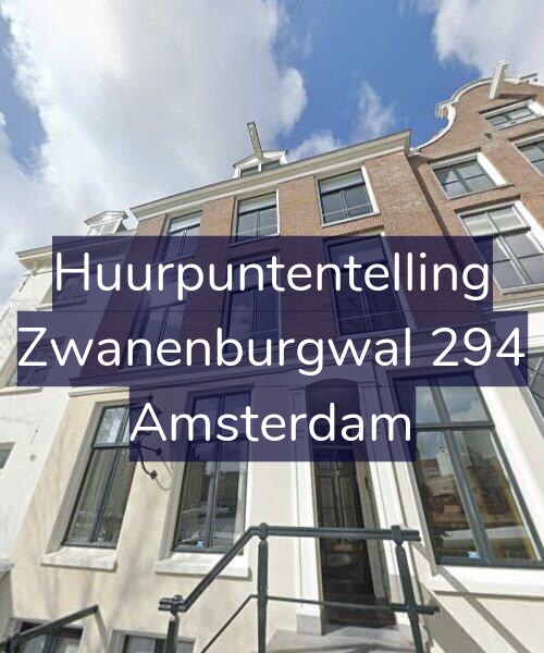 Foto gevel Huurpuntentelling voor Zwanenburgwal 294, Amsterdam