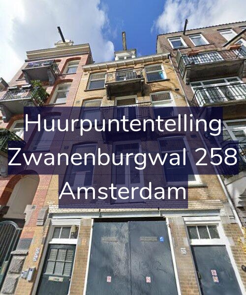 Foto gevel Huurpuntentelling voor Zwanenburgwal 258, Amsterdam