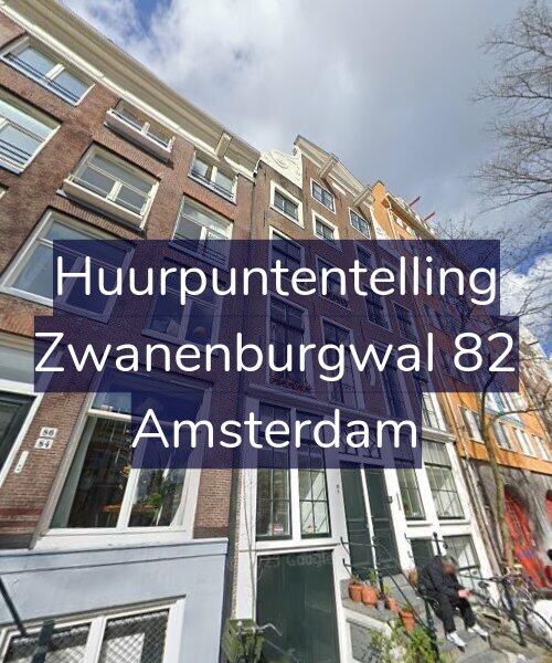 Foto gevel Huurpuntentelling voor Zwanenburgwal 82, Amsterdam
