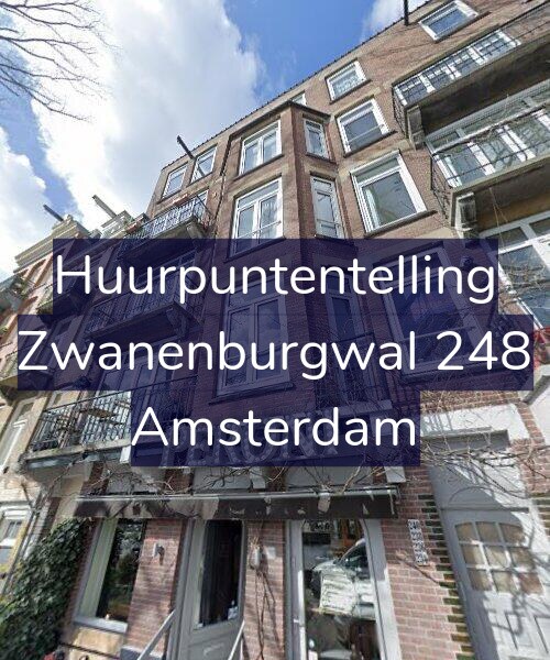 Foto gevel Huurpuntentelling voor Zwanenburgwal 248, Amsterdam