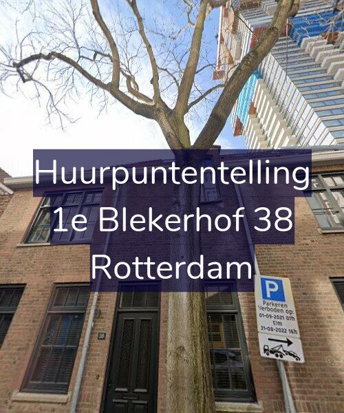 Foto gevel Huurpuntentelling voor 1e Blekerhof 38, Rotterdam