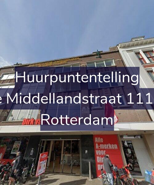 Foto gevel Huurpuntentelling voor 1e Middellandstraat 111-T, Rotterdam