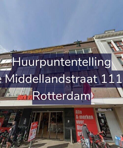 Foto gevel Huurpuntentelling voor 1e Middellandstraat 111-S, Rotterdam