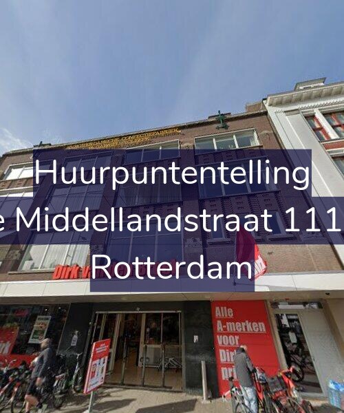 Foto gevel Huurpuntentelling voor 1e Middellandstraat 111-E, Rotterdam