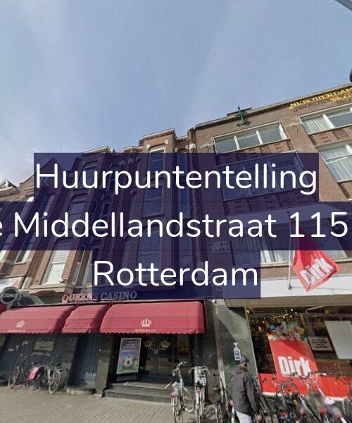 Foto gevel Huurpuntentelling voor 1e Middellandstraat 115-B, Rotterdam
